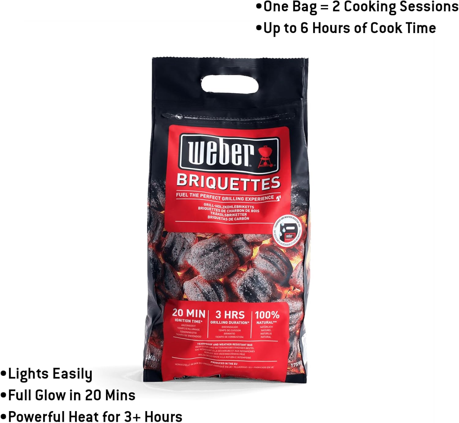 Weber Hardwood Charcoal Briquettes