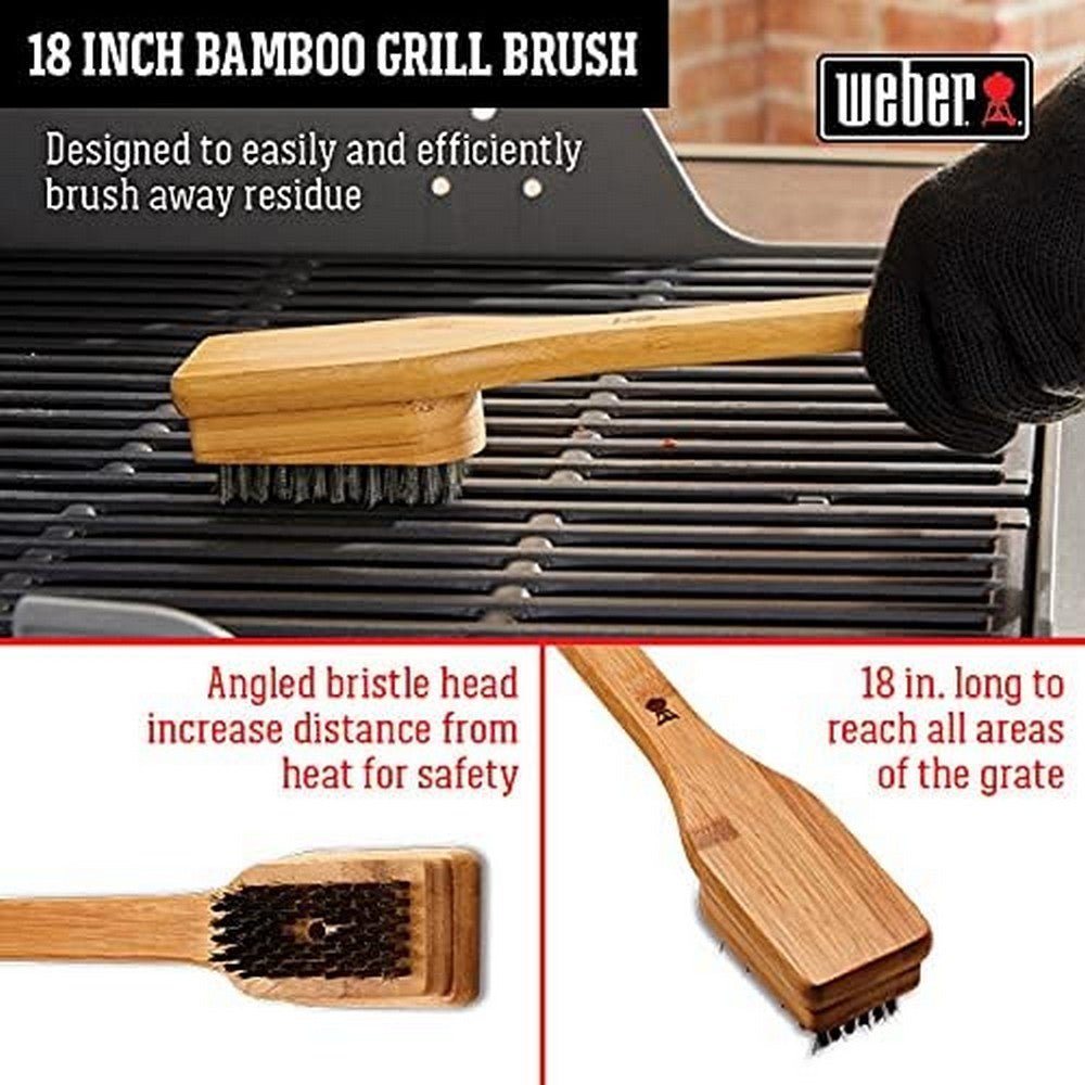 Weber® Bamboo Grill Brush, 45 Cm