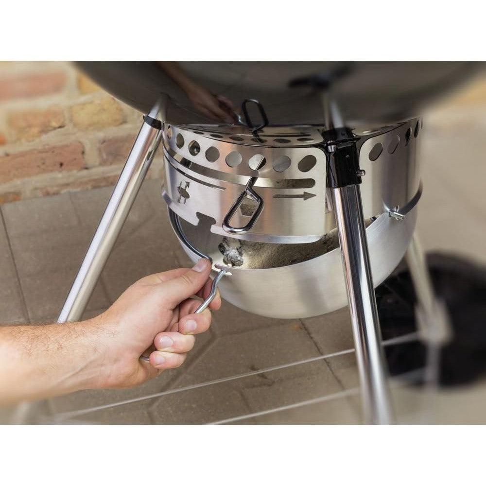 Weber 22 inch Original Kettle Premium Charcoal Grill Green