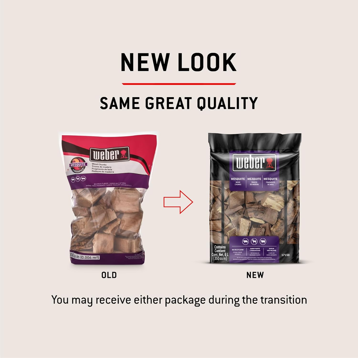 Weber 1.8Kg Mesquite Wood Chunks