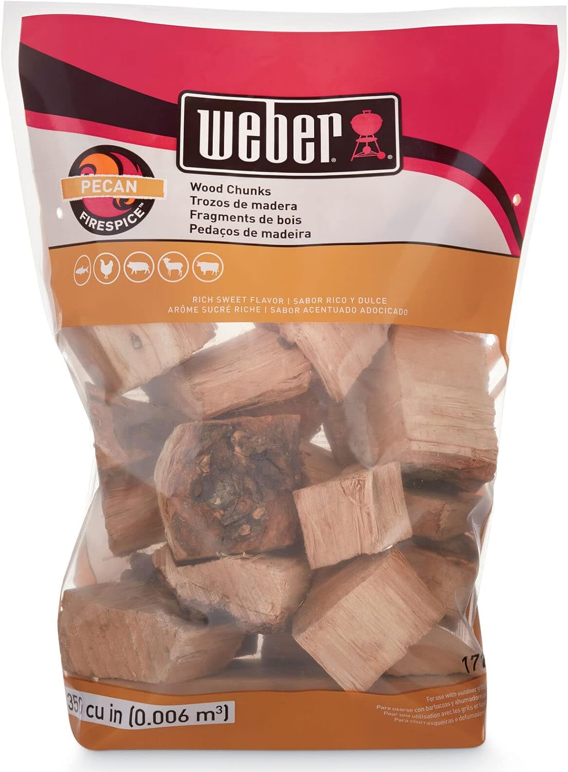 Weber 1.8Kg Pecan Wood Chunks