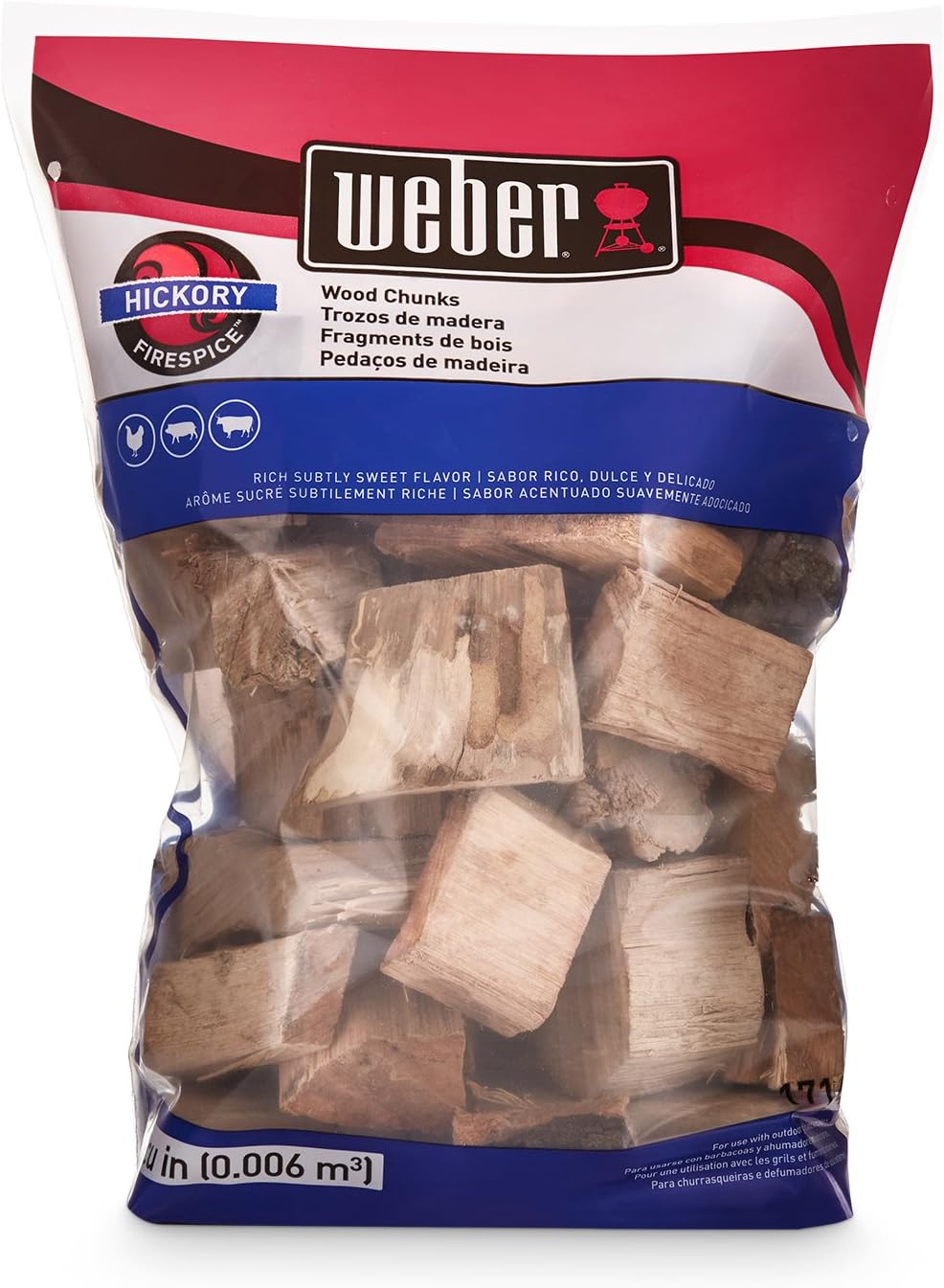 Weber 1.8Kg Hickory Wood Chunks