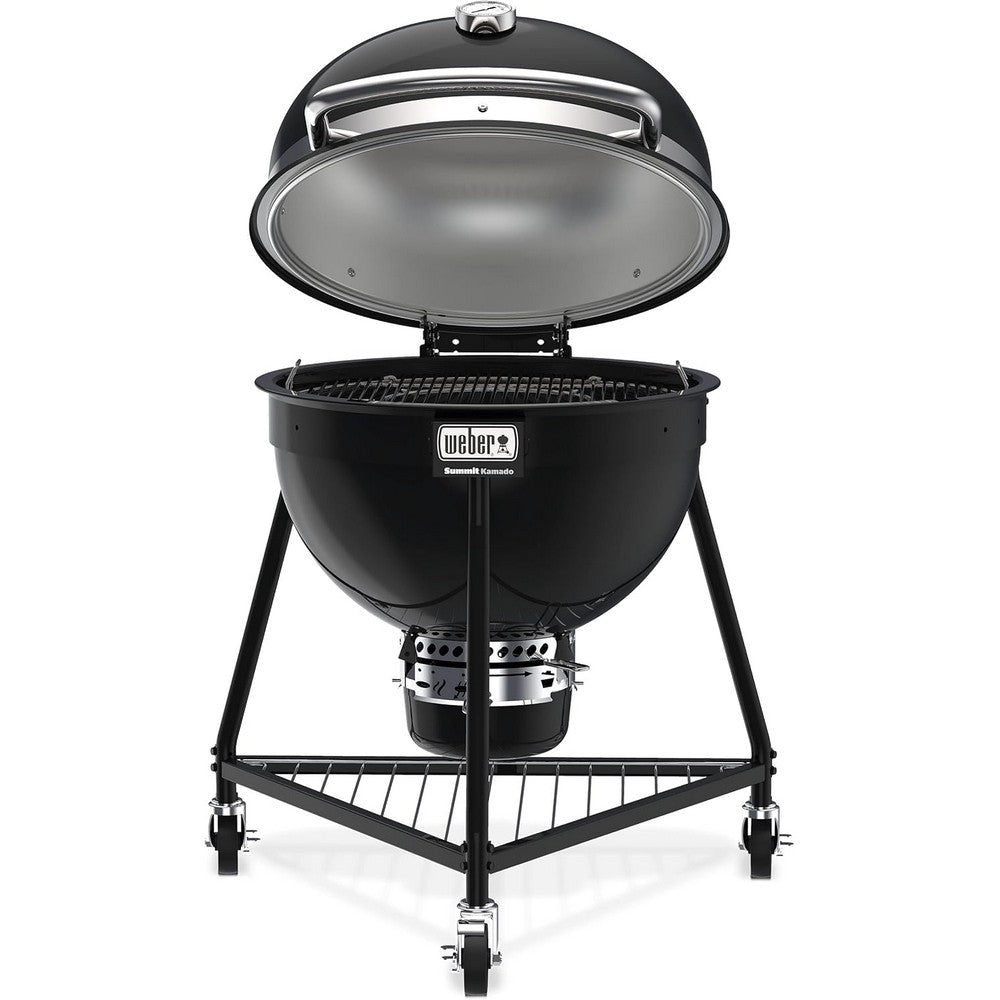 Weber 24 inch Summit E6 Charcoal Kamado Grill & Smoker Black