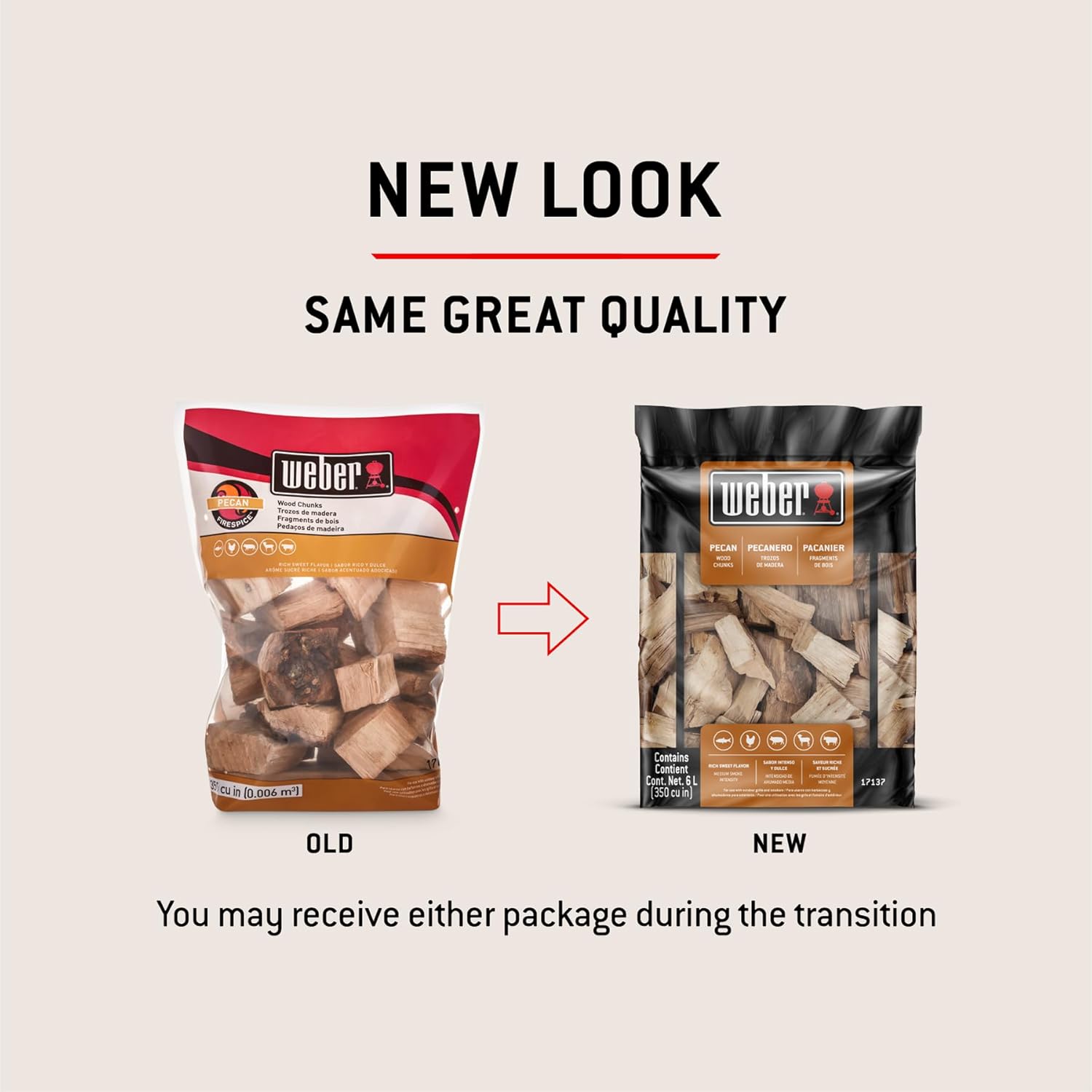 Weber 1.8Kg Pecan Wood Chunks