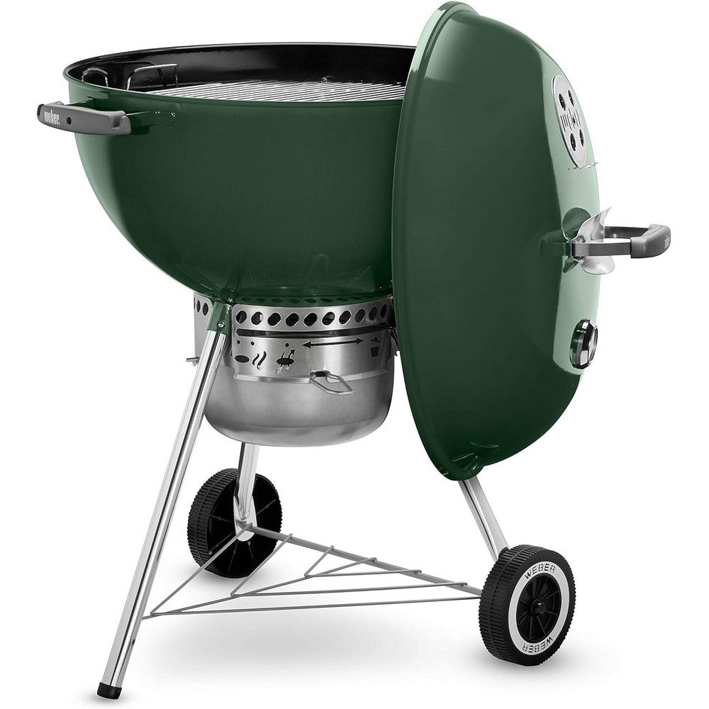 Weber 22 inch Original Kettle Premium Charcoal Grill Green