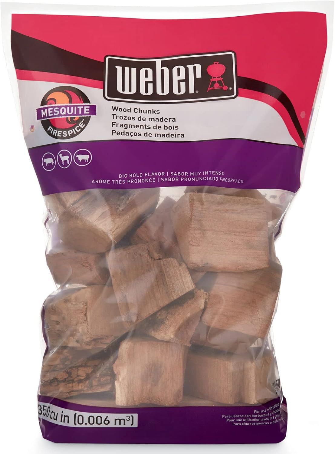 Weber 1.8Kg Mesquite Wood Chunks