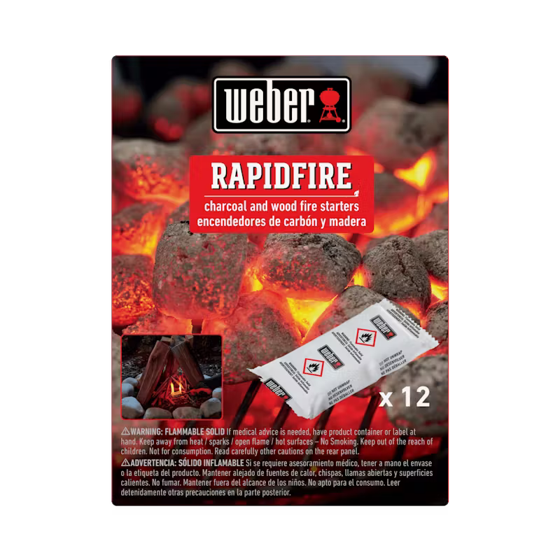 Weber 12 Pieces Rapidfire Fire Starters