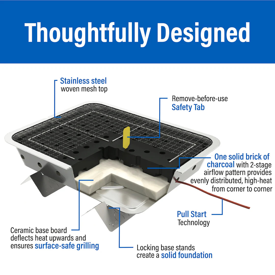 Pull Start Fire - Grill Single Unit