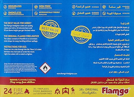 Flamgo Firelighter Cubes 24 Pcs