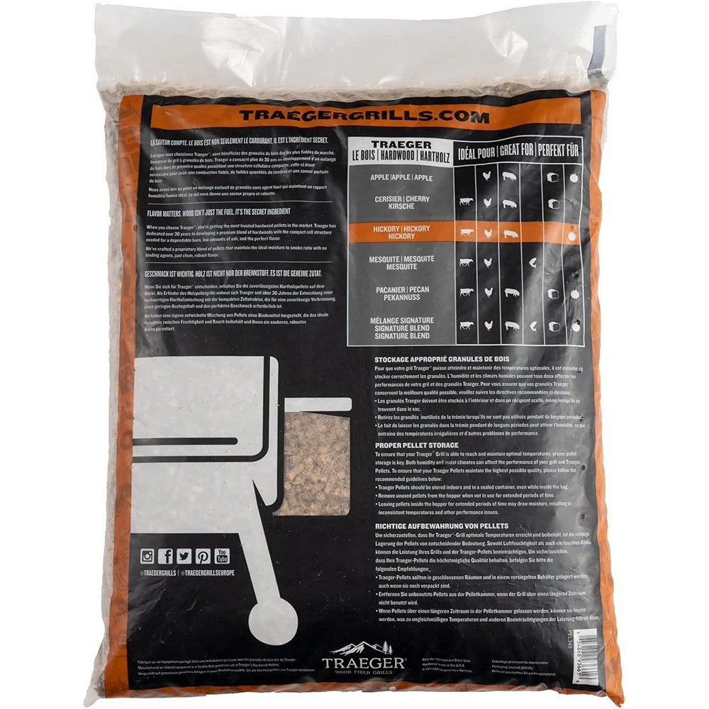 Traeger Hickory Bbq Wood Pellets 20Lb Bag