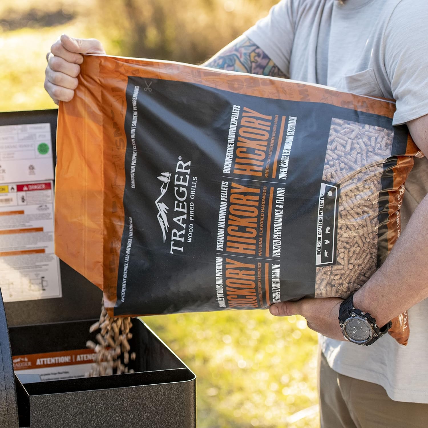 Traeger Hickory Bbq Wood Pellets 20Lb Bag