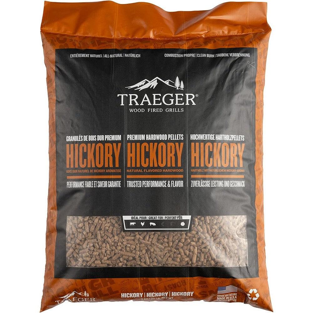Traeger Hickory Bbq Wood Pellets 20Lb Bag