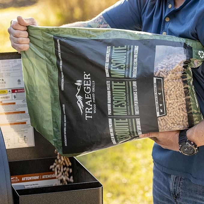 Traeger Mesquite Bbq Wood Pellets 20Lb Bag