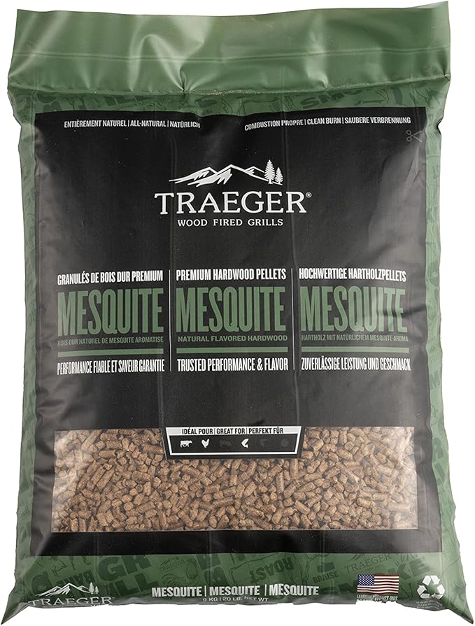 Traeger Mesquite Bbq Wood Pellets 20Lb Bag