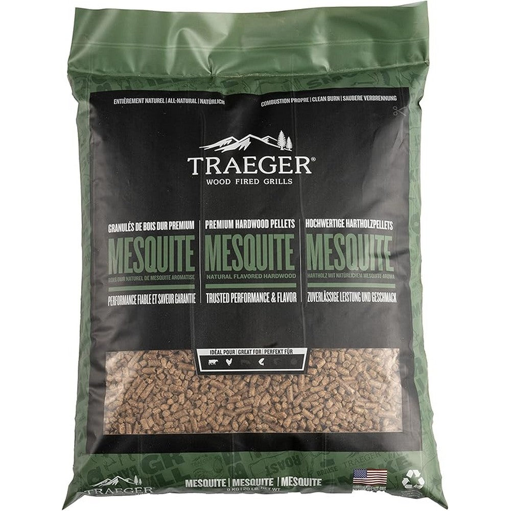 Traeger Mesquite Bbq Wood Pellets 20Lb Bag