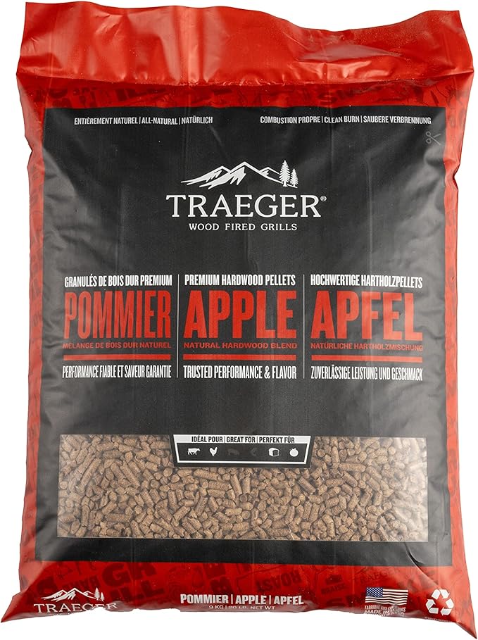 Traeger Apple Bbq Wood Pellets 20Lb Bag