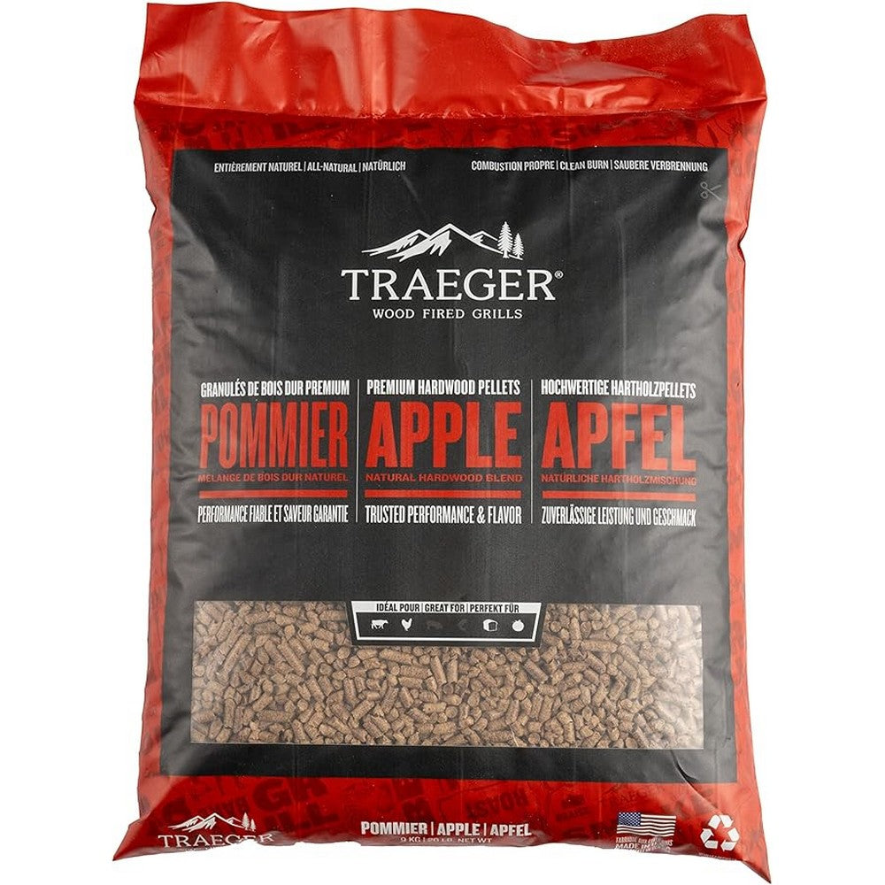 Traeger Apple Bbq Wood Pellets 20Lb Bag