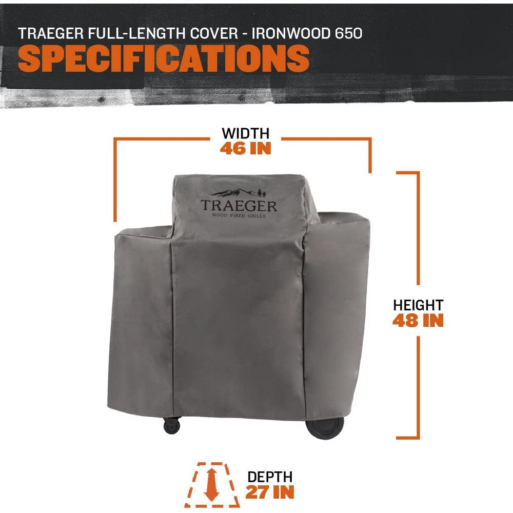 Traeger Ironwood 650 Cover Grey