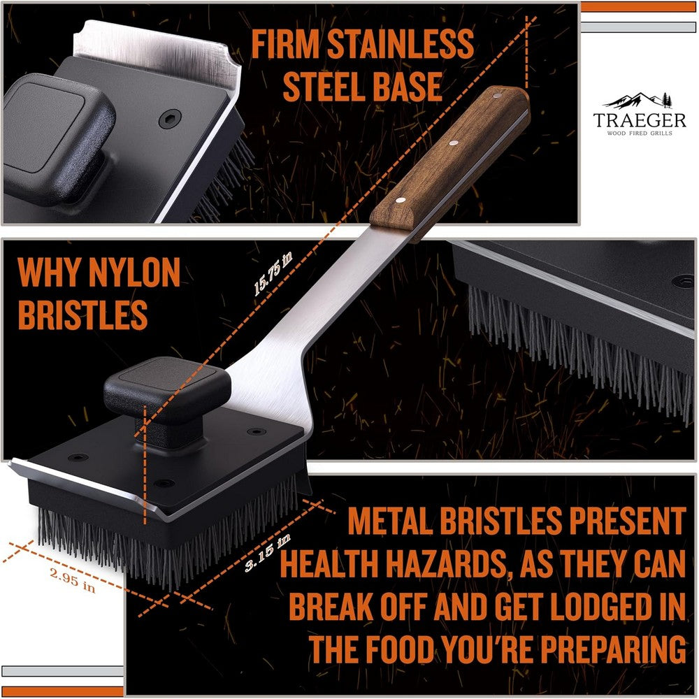 Traeger BBQ Cleaning Brush Black
