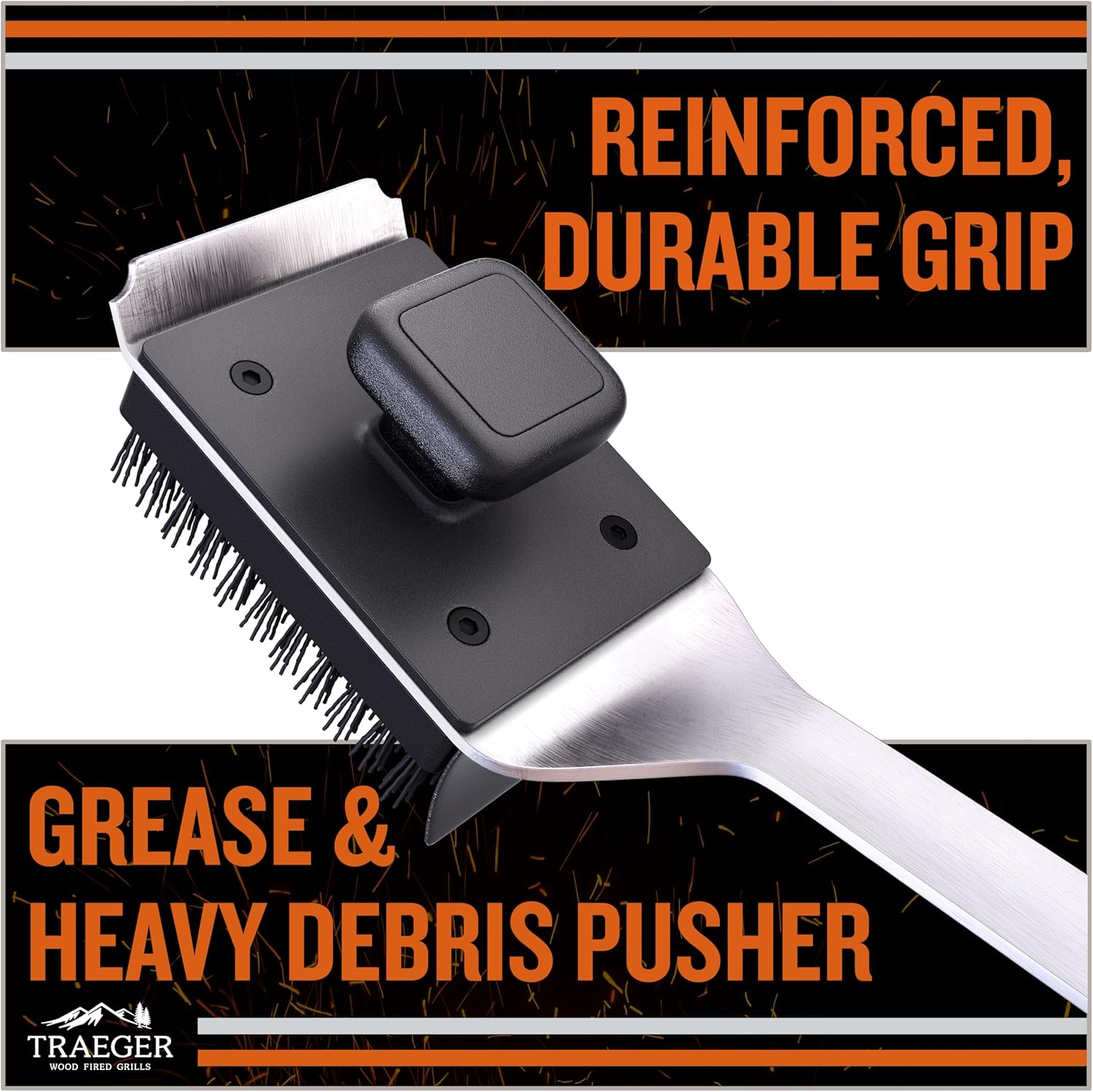 Traeger BBQ Cleaning Brush Black