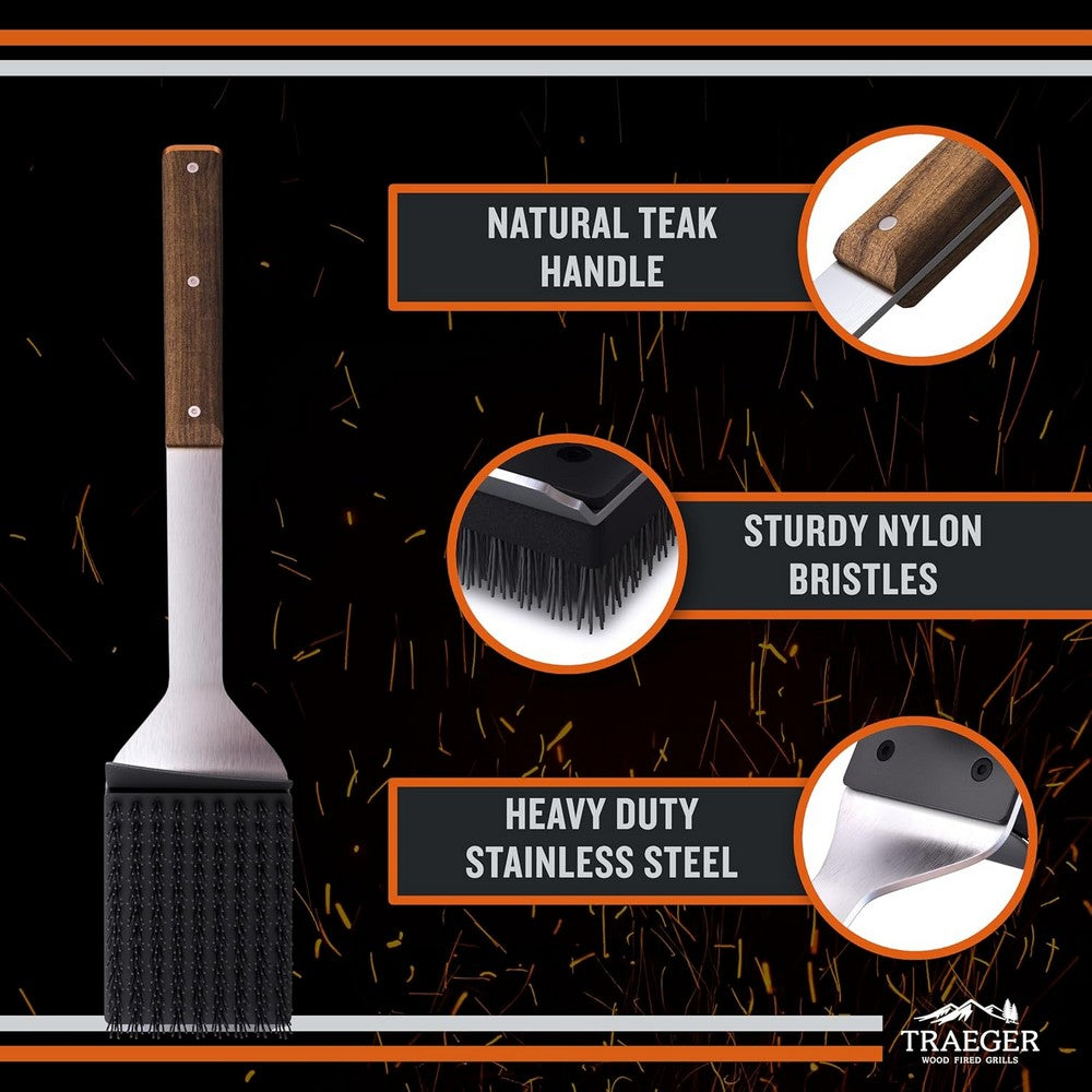 Traeger BBQ Cleaning Brush Black