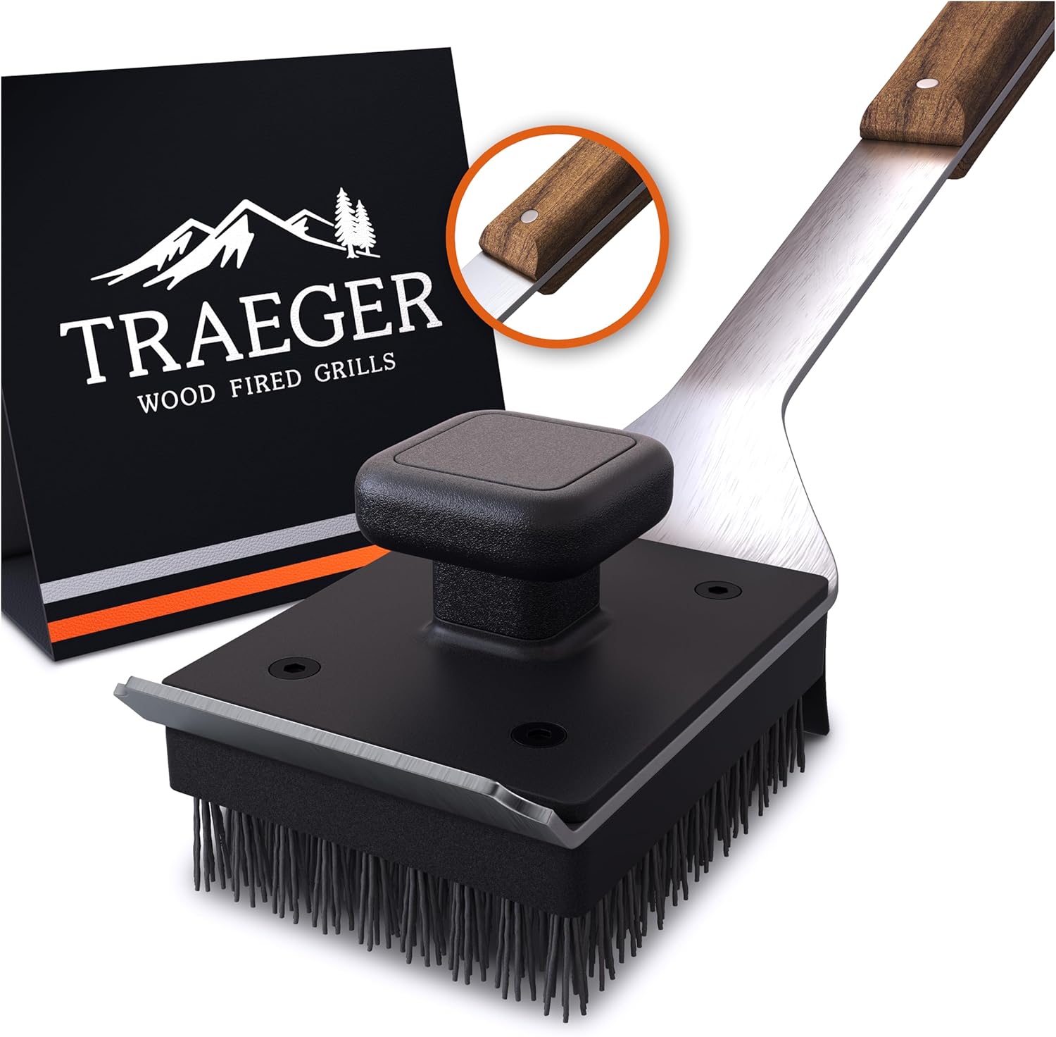 Traeger BBQ Cleaning Brush Black