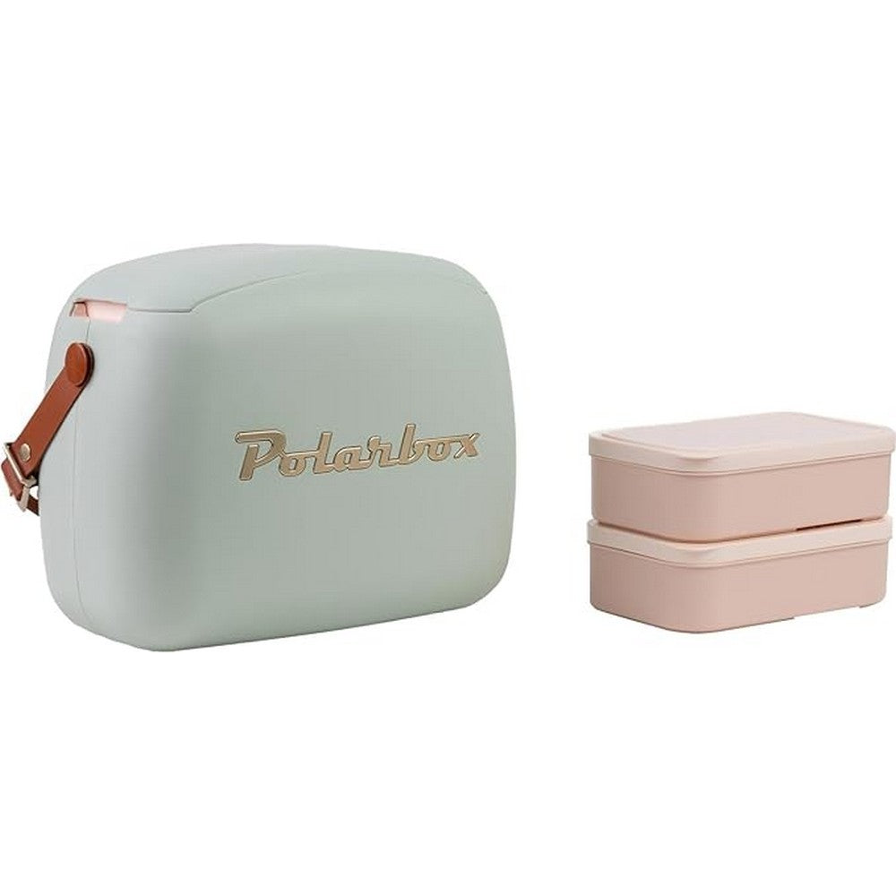 Polarbox 6 Liter Urban Cooler Bag with 2 Containers Matcha Gold