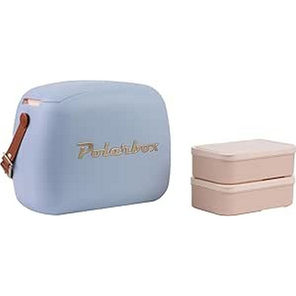 Polarbox 6 Liter Urban Cooler Bag with 2 Containers Bruma Gold