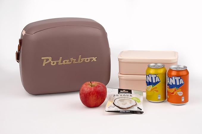 Polarbox 6 Liter Urban Cooler Bag with 2 Containers Mauve Gold