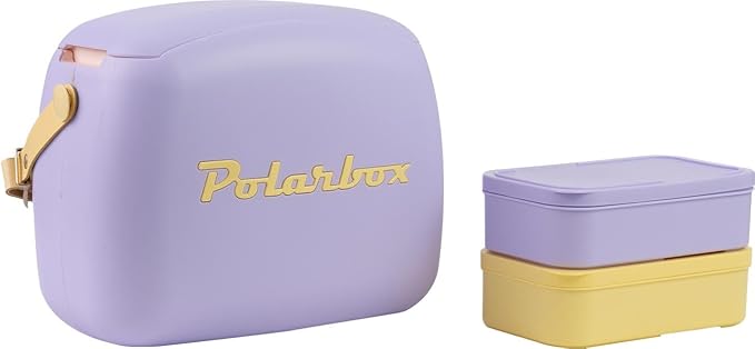 Polarbox 6 Liter Summer Pop Cooler Bag with 2 Containers Malva, Amarillo