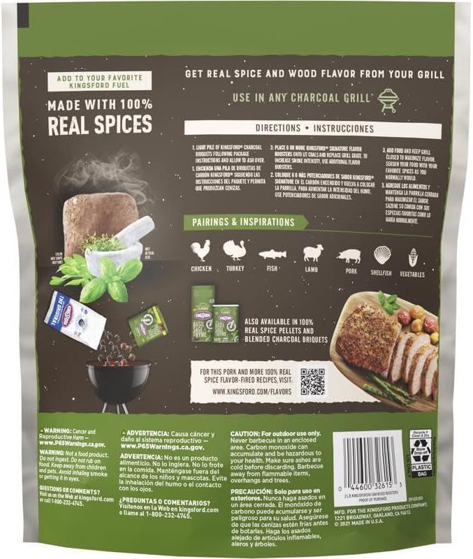 Kingsford 2lbs Basil, Sage, Thyme Booster