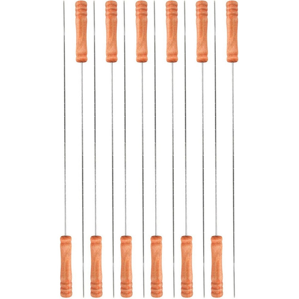 Elite Set Of 12 Barbecue Skewer in Metal