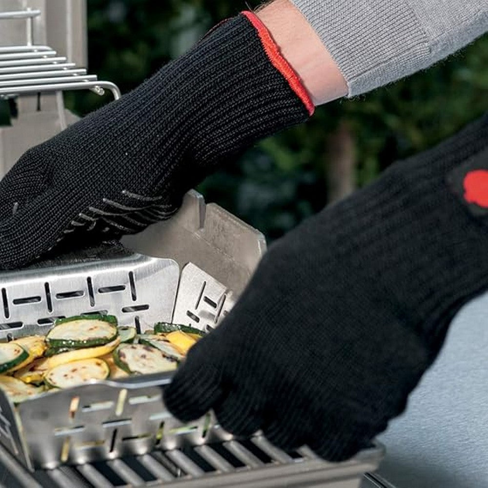 Weber 6535 Premium Black Grilling Gloves Larg & XL
