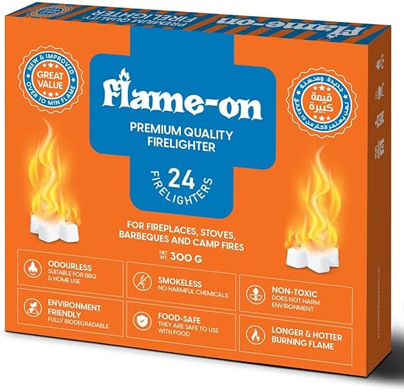 Flame On Firelighter Cubes 24 Cubes