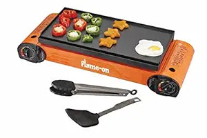 Flame On Double Stove with Grill Plate