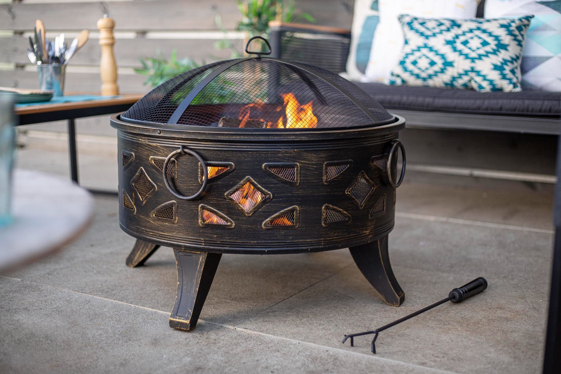 La Hacienda Diamon Firepit 58091