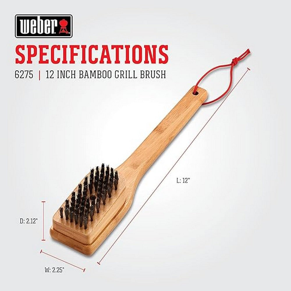Weber Bamboo Grill Brush 12In.30.5Cm