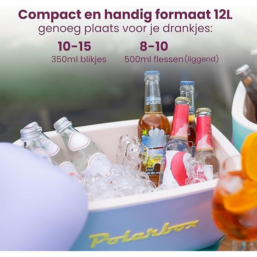 Polarbox 20 Liters Classic Cooler Box Orange Sorbet - Pink