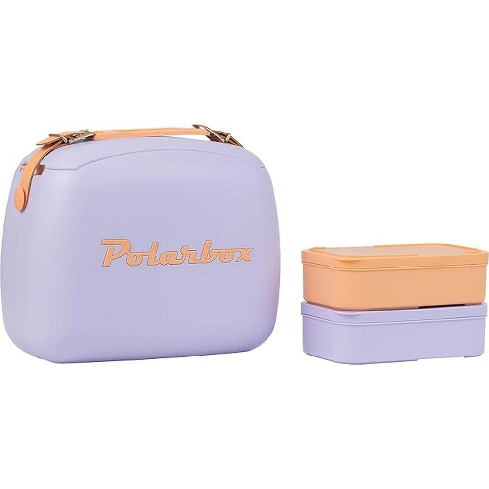 Polarbox 6 Liters Summer Pop Cooler Bag with 2 Containers Lilac - Sorbet