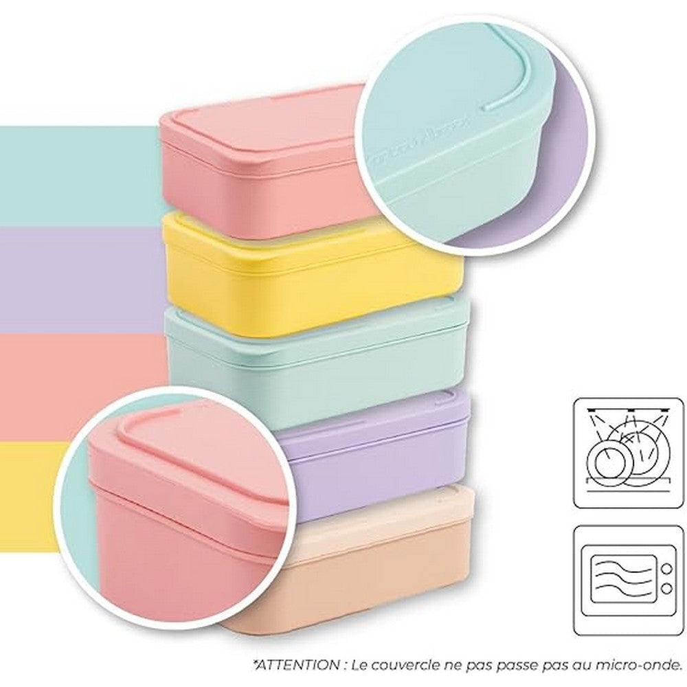 Polarbox 6 Liters Summer Pop Cooler Bag with 2 Containers Lime - Lilac