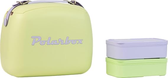 Polarbox 6 Liters Summer Pop Cooler Bag with 2 Containers Lime - Lilac