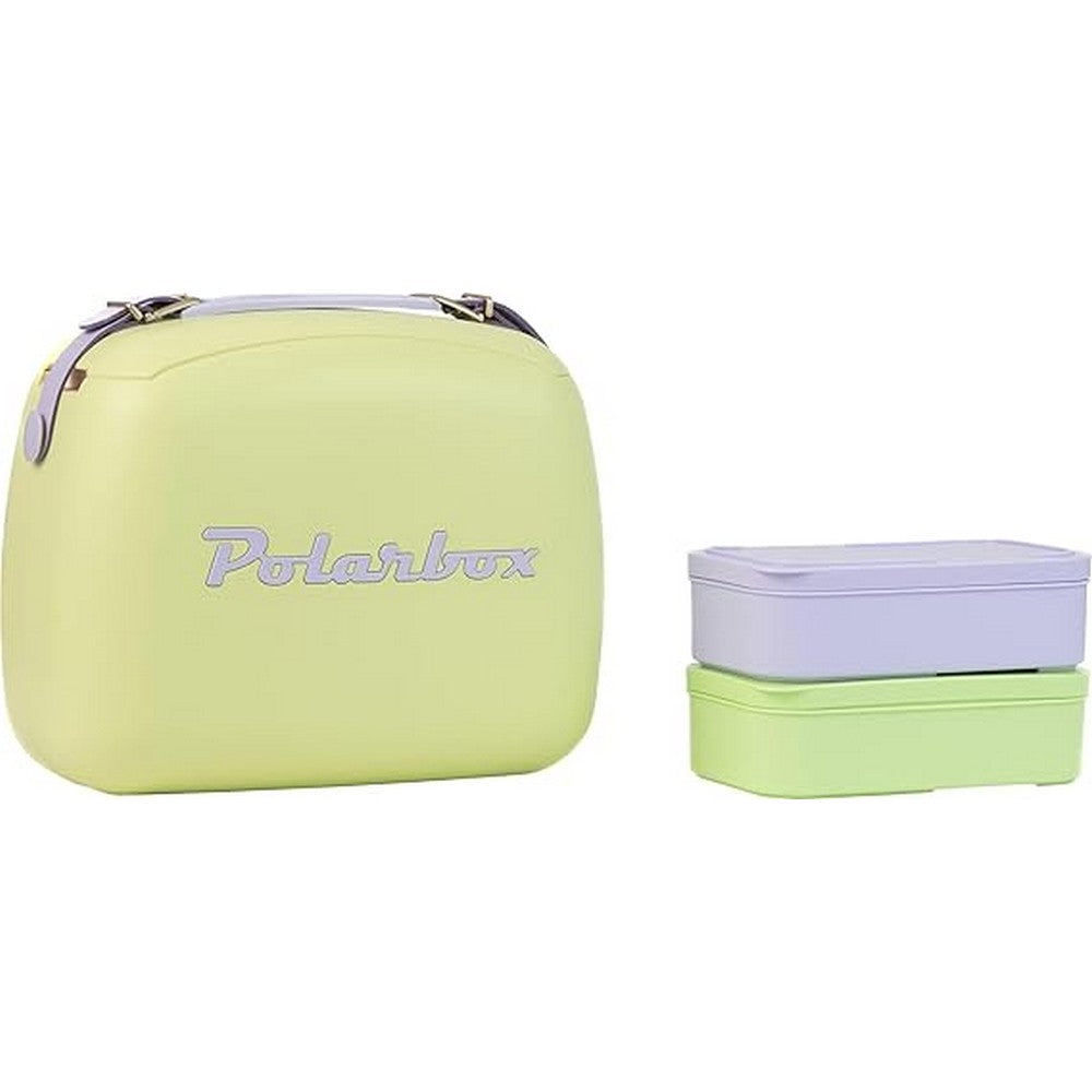 Polarbox 6 Liters Summer Pop Cooler Bag with 2 Containers Lime - Lilac