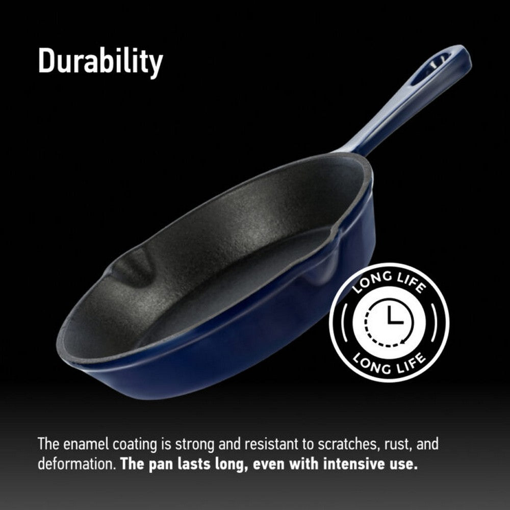 Grand Feu Cast iron frying pan Grand Feu 25 cm (Blue)