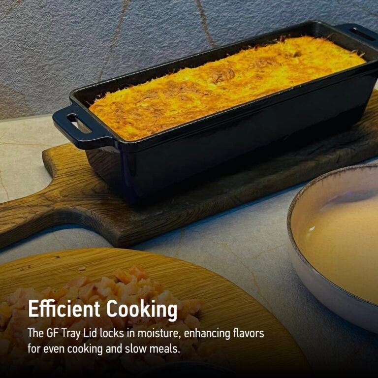 Grand Feu Cast iron baking dish with lid Grand FEU 1.7 L (Blue)