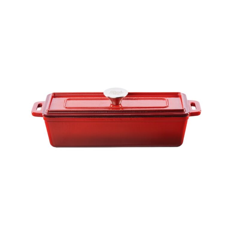 Grand Feu Cast iron baking dish with lid Grand FEU 1.7 L (Red)