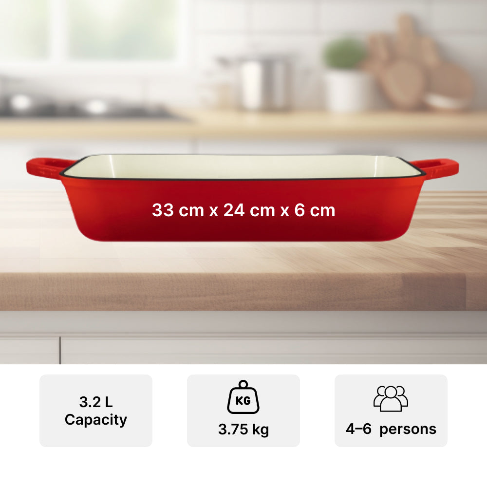 Grand Feu Cast iron baking dish Grand Feu (Red)