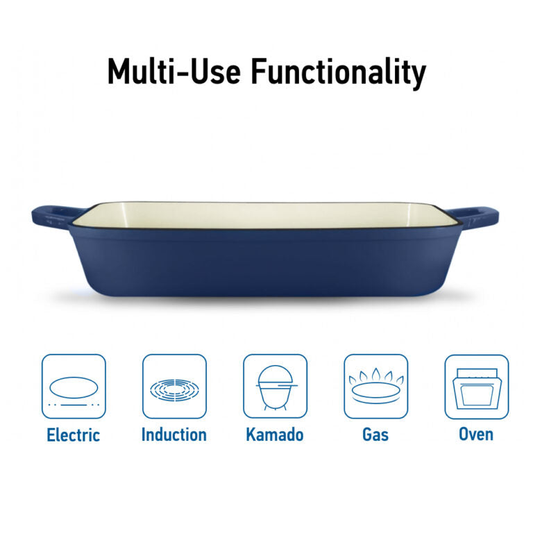 Grand Feu Cast iron baking dish Grand Feu (Blue)