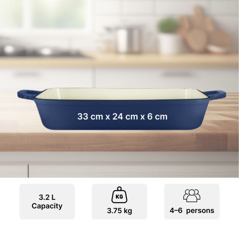 Grand Feu Cast iron baking dish Grand Feu (Blue)