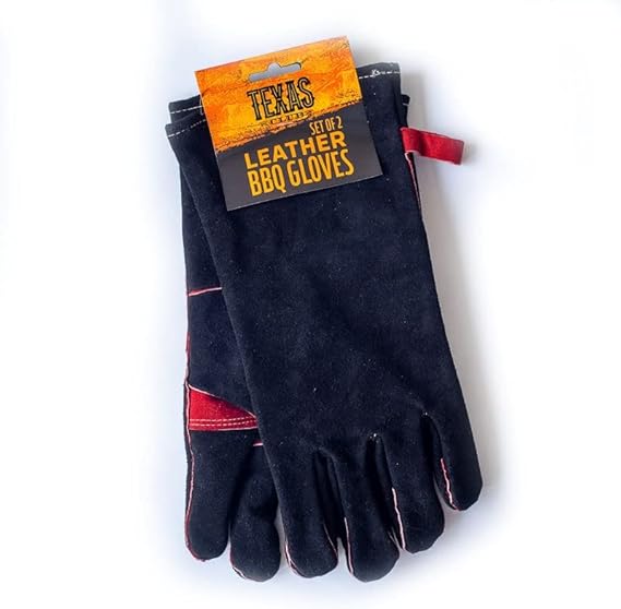 Texas club Leather heat-resistant gloves