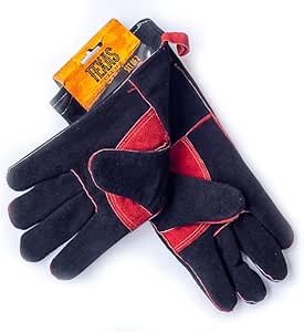 Texas club Leather heat-resistant gloves